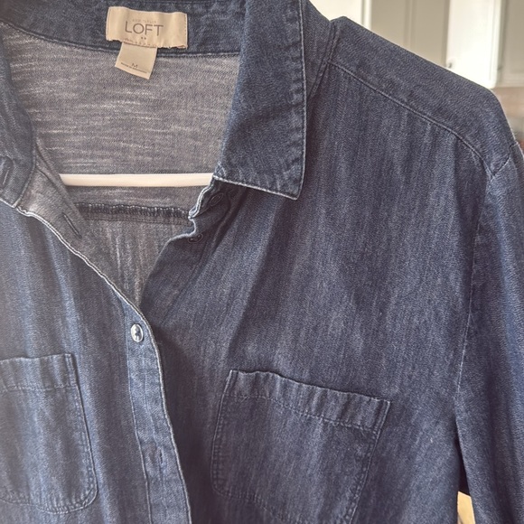 Loft denim button down - Picture 2 of 2